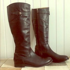 Frye Tall Black Leather with sz 9